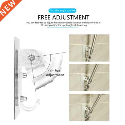 LeKing Wall Gel Mounted Shower Head Stand Bracket Holder Han