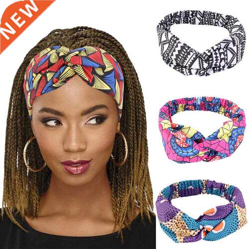 African Pattern Print Headband for Women Twist Style Hair Ba
