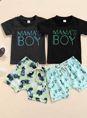 Citgeett Summer Newborn Baby Boys Clothes Sets Letter Printe