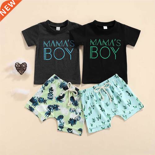 Citgeett Summer Newborn Baby Boys Clothes Sets Letter Printe
