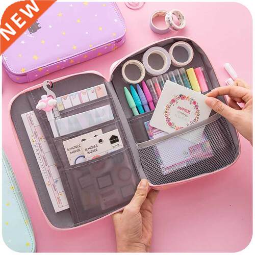 Korean Kawaii Pencil Case Storage Bag Cute Cat Big Pencil B