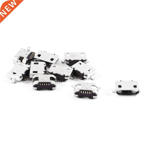10 Pcs Spare Parts Type B Micro USB Female Jack Connector Po