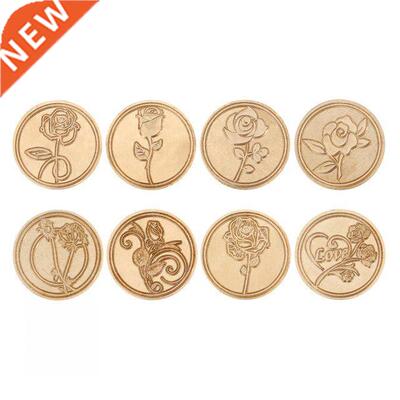 Retro Wax Seal Stamp Head Romantic Rose Stamp Replace Copper