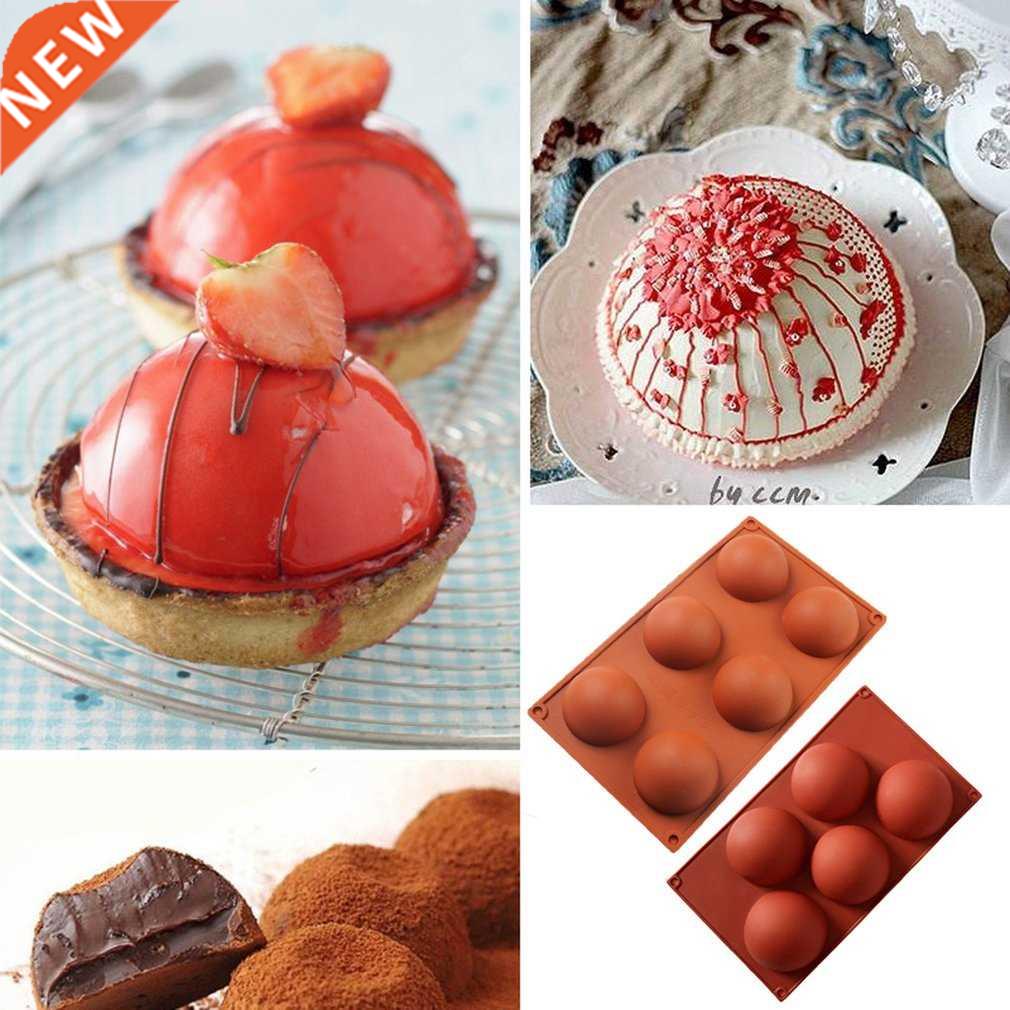 5/6 Hole Silicone Hemispherical Cake Mould Muffin Cookie