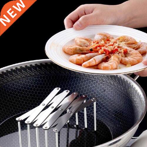 Adjustable Stainless Steel steamer Shelf Organizer Kitchen