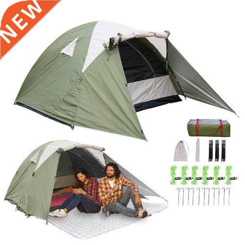 Waterproof Camping Tent Portable Double-Layer Tents Front
