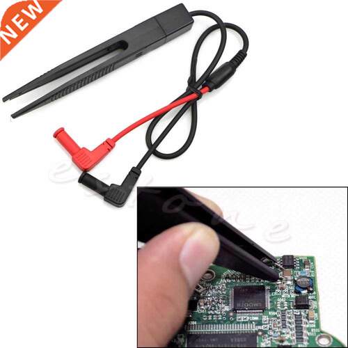 SMT SMD Chip Test Clip Lead Probe Multimeter Meter Tweezer C