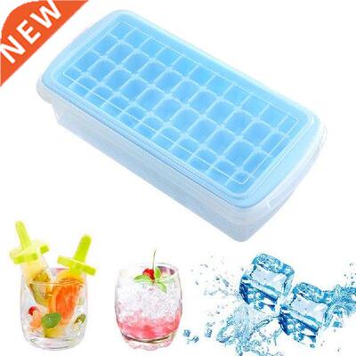 New Ice Cube Tray with Lid and Bin, 44 Nugget Silicone Ice