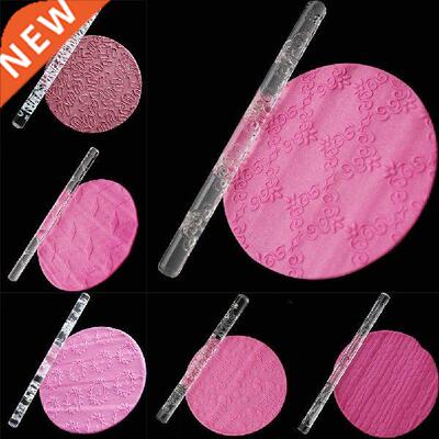 15Styles Acrylic Rolling Pin Designed Fondant Cake