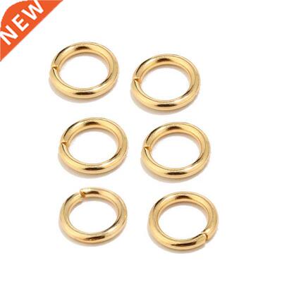 100pcs High Quality Gold Tone Stainless Steel Jump Rings for