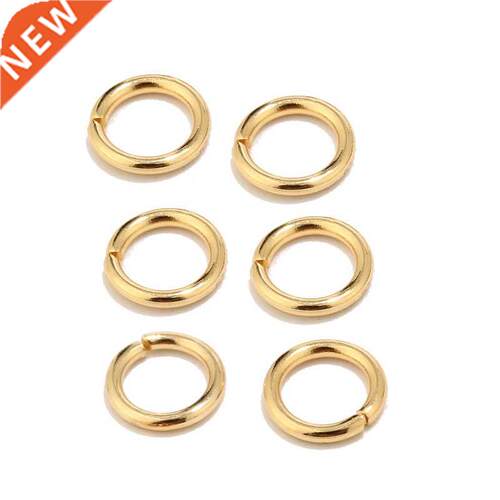 100pcs High Quality Gold Tone Stainless Steel Jump Rings for