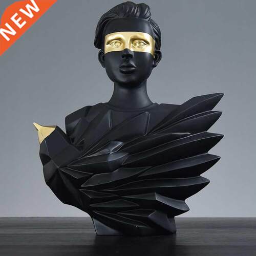 [Cool] Nordic black character decoration eagle and man