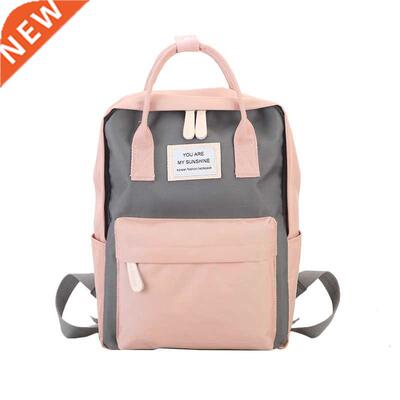 Women Backpacks Candy Color Waterproof School Bags for Teen