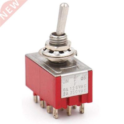 3pcs Toggle switch MTS-403 4PDT ON-OFF-ON 3 Files 12 Feet 6A