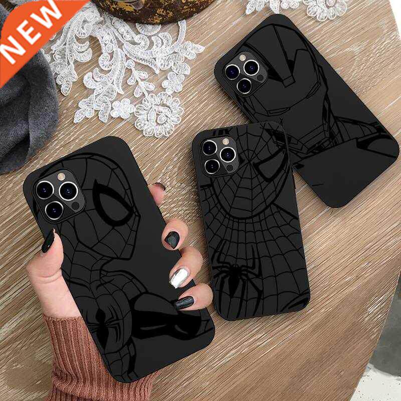 Marvels spiderman iron Man Phone Case Silicone Soft for ipho