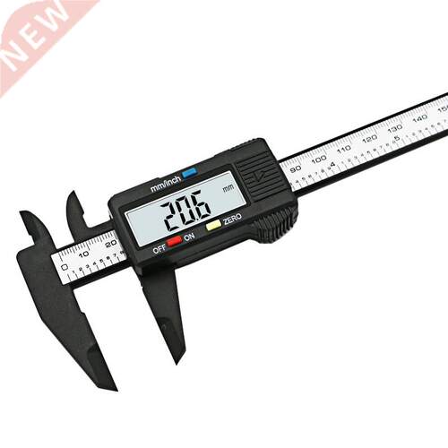 150mm 6inch LCD Digital Electronic Carbon Fiber Vernier Cal