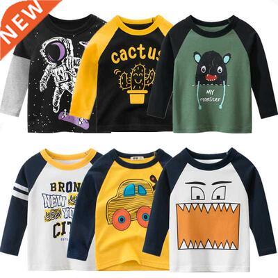 Kids T-shirts 100% Cotton Monster Astronaut Baby Boys Girls