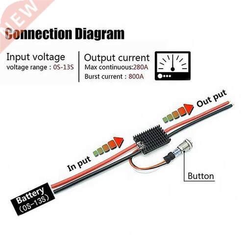 V2.0 Antispark Switch Pro 280A/800A 13S Safe For Rc Car Uav