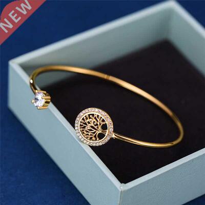 Dainty Female White Zircon Stone Bracelet e Of Life Adjustab