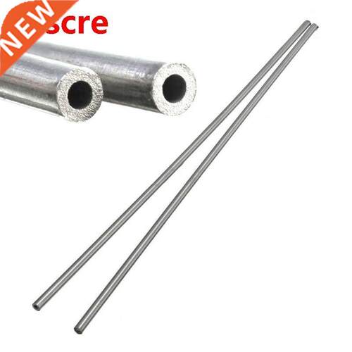 2pcs 250mm Silver 304 Stainless Steel Capillary Tube 4mm OD