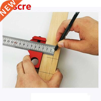 Angle Scriber Steel Ruler Positioning Block Woodworking Line