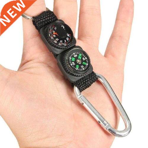 New 3 In 1 Multi-function Compass Thermometer Metal