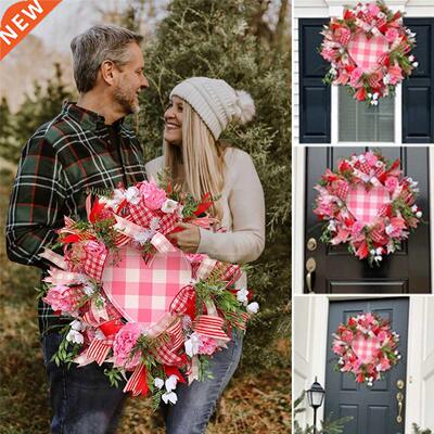 Valentine	s Day Wreath Mesh Valentine	s Day Wr