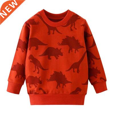 Boys Girls Cotton Clothing Dinosaurs Printed Baby Sweaters f