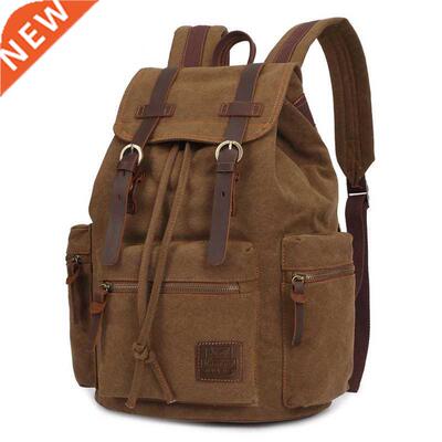 vintage canvas Backpacks Men And Women Bags Travel Students
