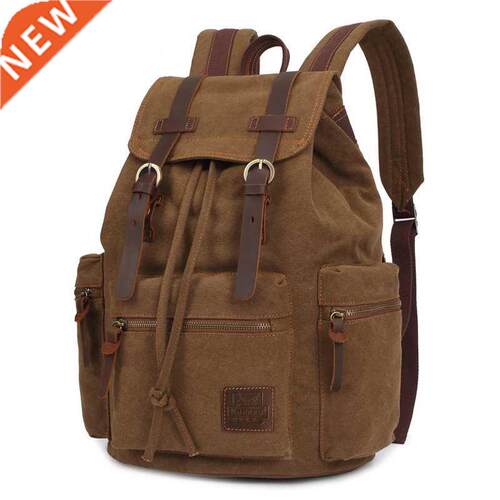 vintage canvas Backpacks Men And Women Bags Travel Students