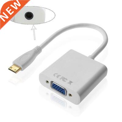 Type C Mini HDMI Input to VGA Female Output with 3.5mm Audio