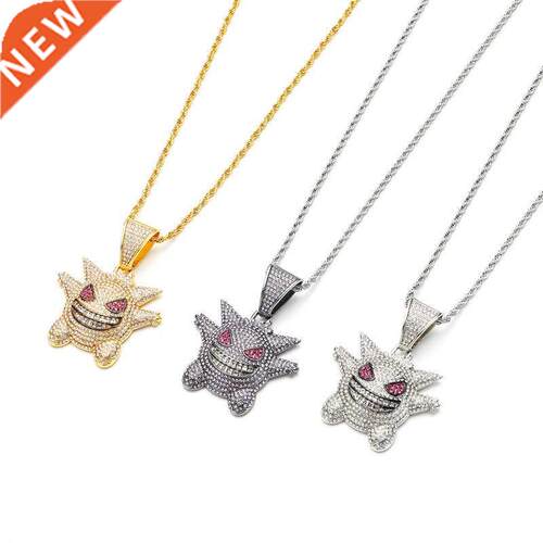 New Pendant Cubic Zirconia Copper Necklace For Woman Stainle