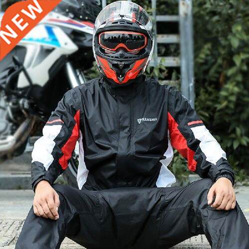 Riding Outdoor Raincoat Men Waterproof Motorcycle Black