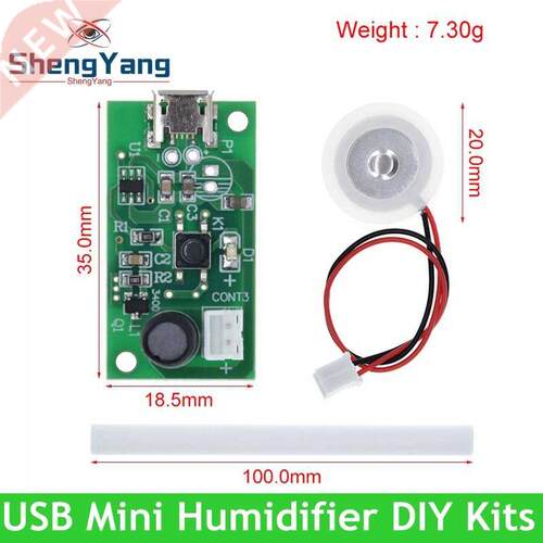 USB Mini Humidifier  Kits Mist Maker and Driver Circuit B