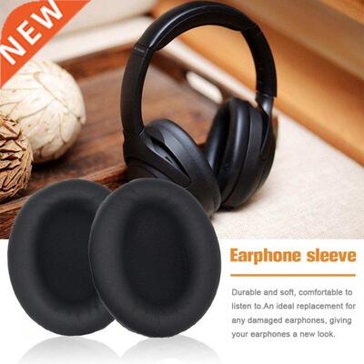 1 Pair Soft Protein Leather Memory Foam Ear Pads Cushions Re