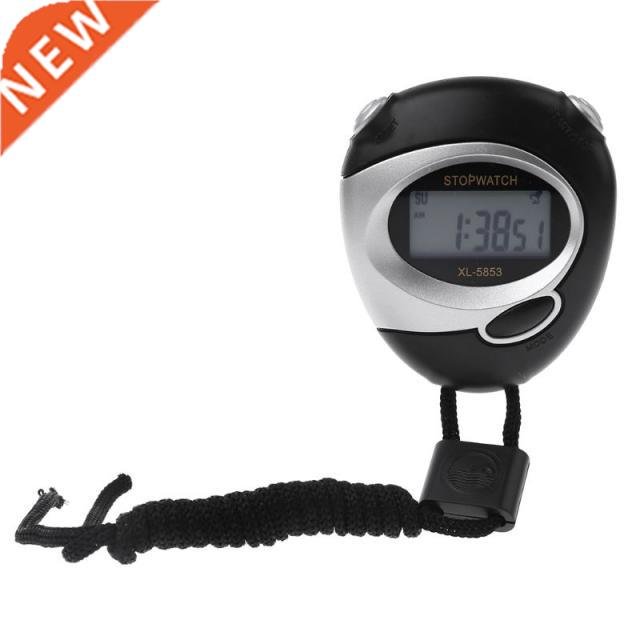 LCD Digital Handheld Sports Stopwatch Counter Timer Chronogr