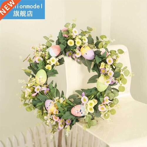 18'' Ester Egg Wreth, Spring Wreth 适用于 Wedding, Birthd