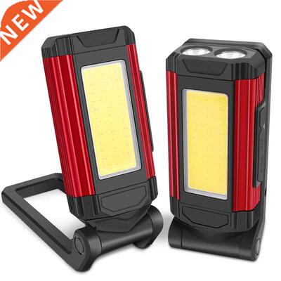 Magnetic COB Work Light USB Rechargeable LED Flashlight Port