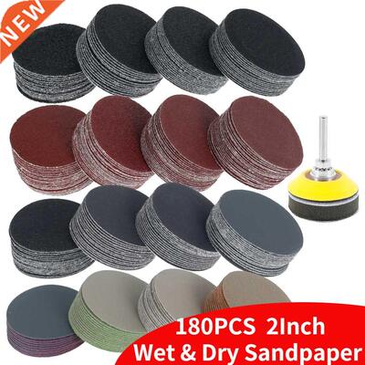 180Pcs Wet Dry Sandpaper Assortment 60-10000Grit Sanding Dis