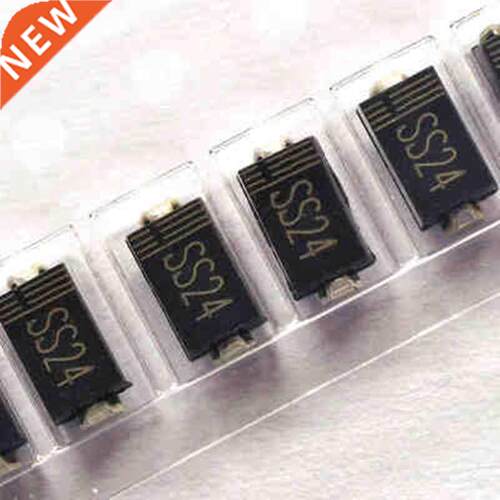 100pcs SS24 SMA SMD DO-214AC Sctky Diode