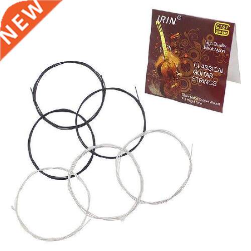 6Pcs/set Classical Guitar Strings Copper Plated E-A Black