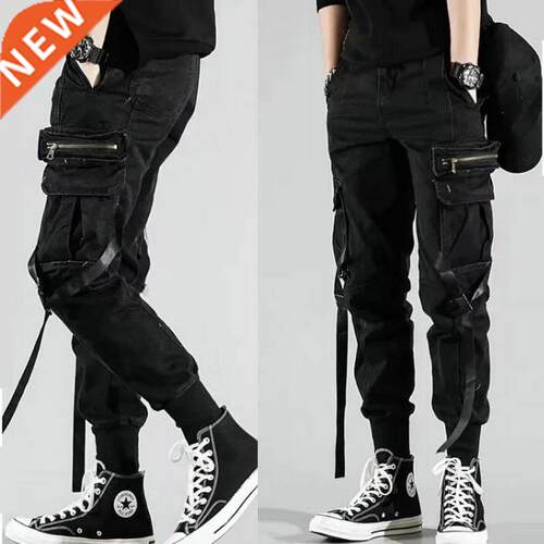 Men's Side Pockets Harem Pants 2021 Autumn Hip Hop Casual Ri