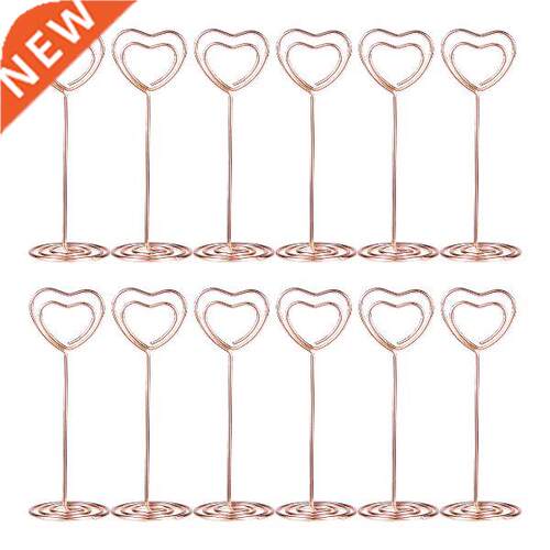 12PCS Gold Table Numbers Photo Clips Table Numbers Wedding