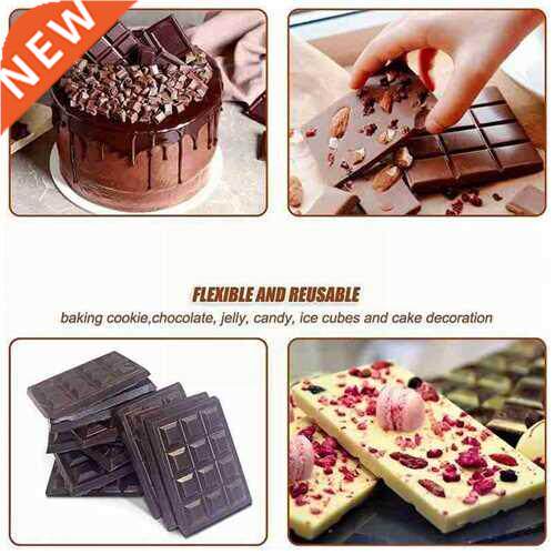 12 grid Waffle Chocolate Silicone Mold Non Stick Silicone