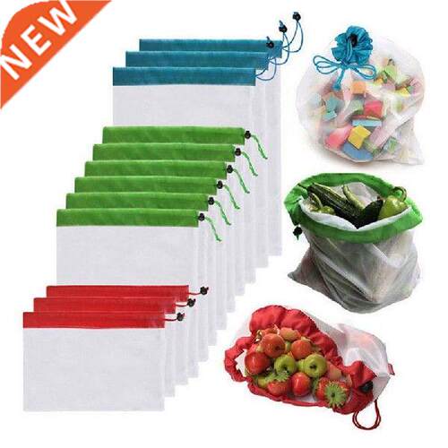 1Pcs S/M/L Fruit Vegetable Bags Reusable Multi-Function