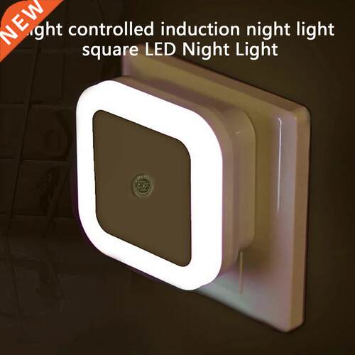EU Plug LED Nght Lght Mn Lght Sensor Control