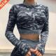 Yoga Suit Long Camouflage Quick Tight Sleeve drying Style