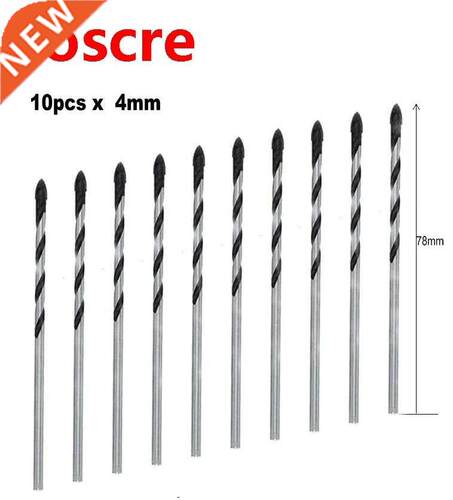 Twist Drill Bit Bits 10pcs Carbide Tipped Cutter, for Cerami