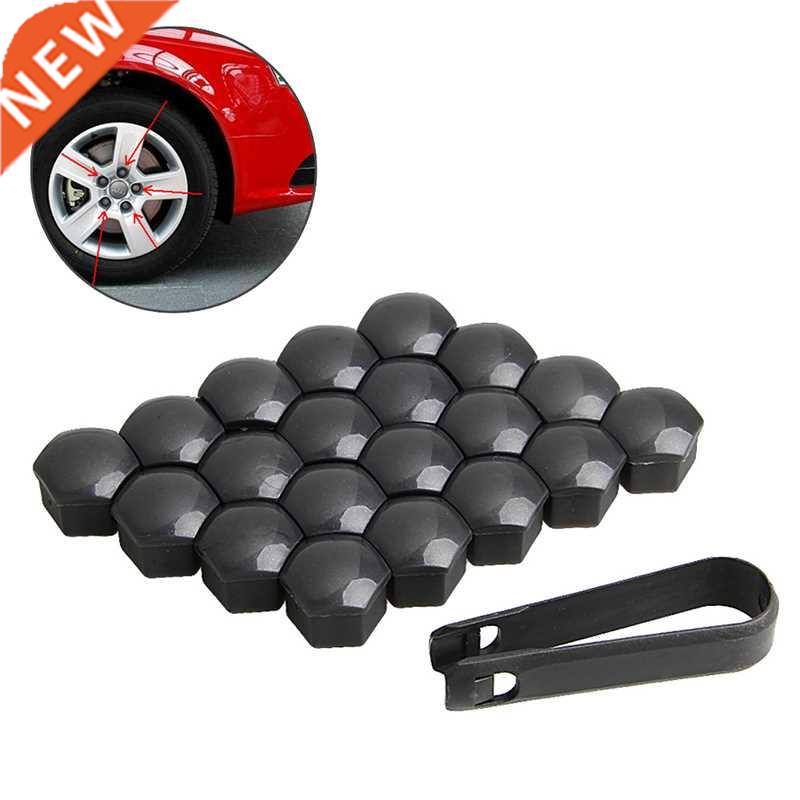 20Pcs/Set 17mm Car Wheels Plastic Nuts with Screw Cap Remova