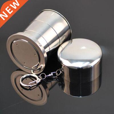 2022 New 1PC Stainless Steel Camping Folding Cup Traveling